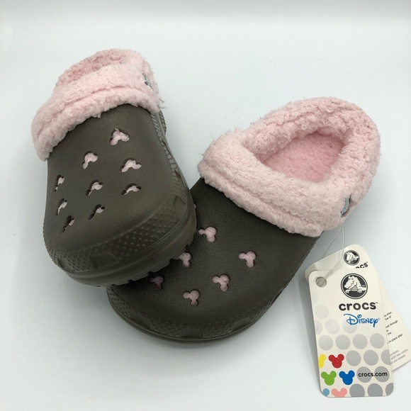 CROCS Other - Crocs Mickey Mammoth fur shearling clog SZ 12/13
